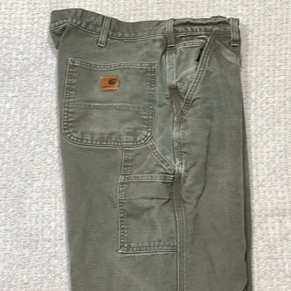 Carhartt Other - Carhartt Carpenter Flannel Lined Work Pants Dungaree Fit Men's 40 x 32
